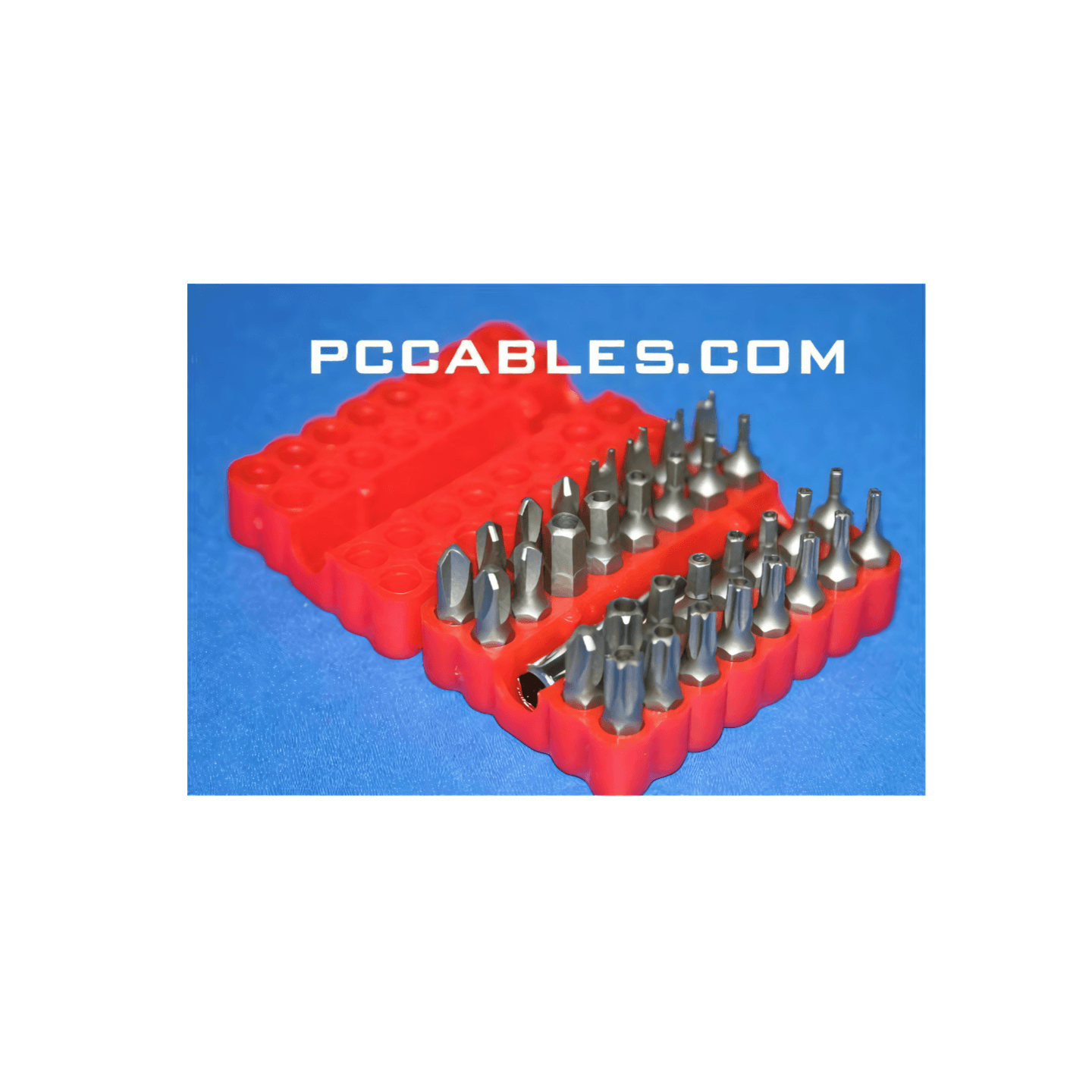 Security Bit Set 33 Pieces Torx Hex Tri Wing With Case red