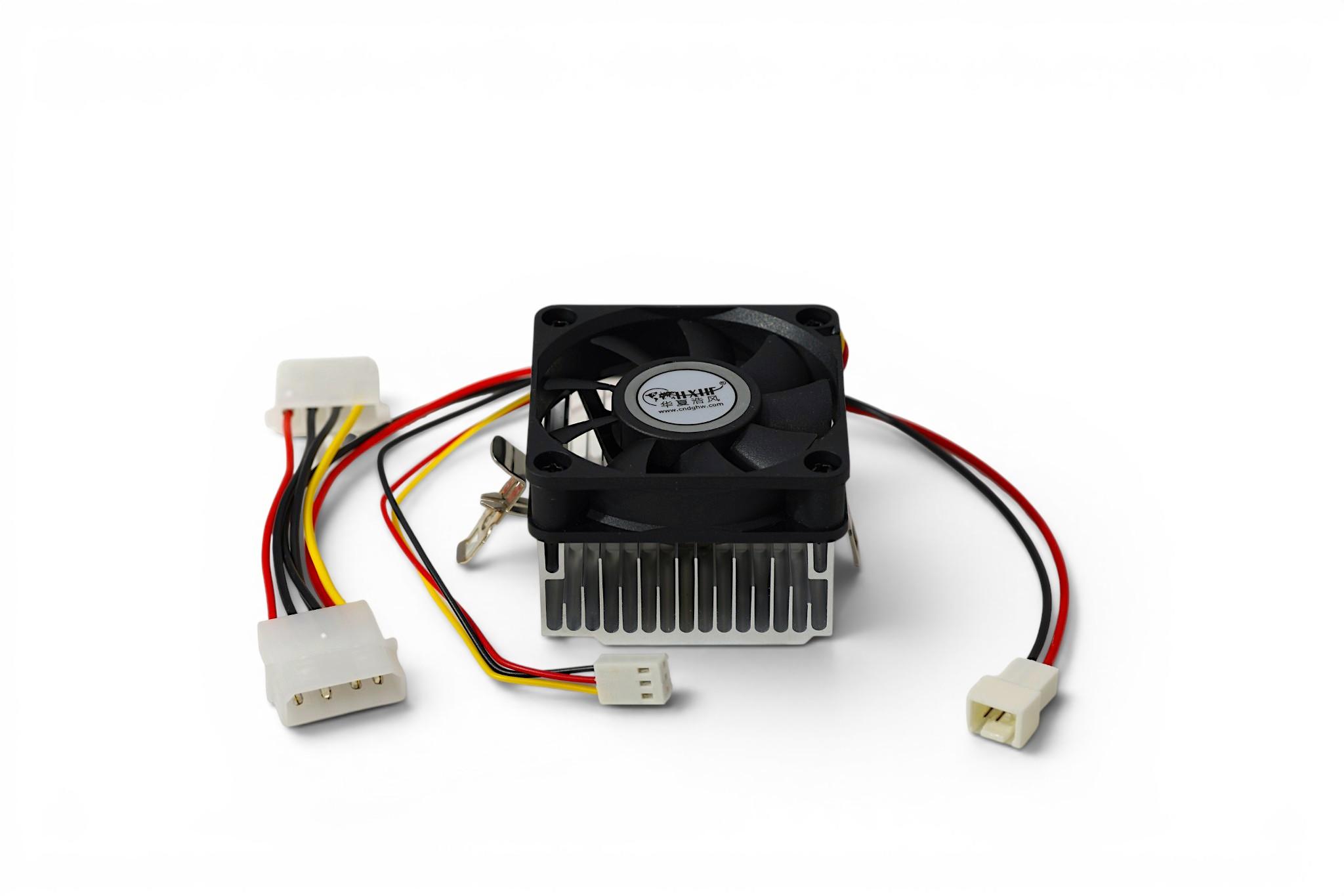Socket 7 Pentium BB 586 CPU Fan 4 Wire CF-5B-H - Black