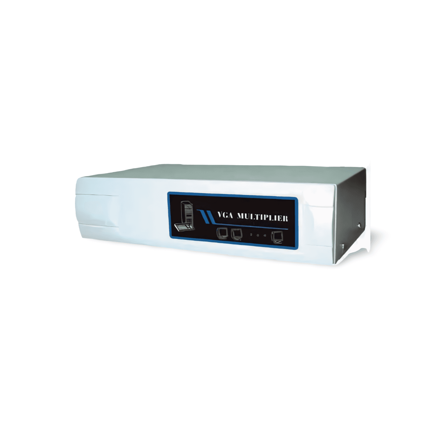 SVGA AMP Splitter to 4 Way Powered 400MHZ - Beige