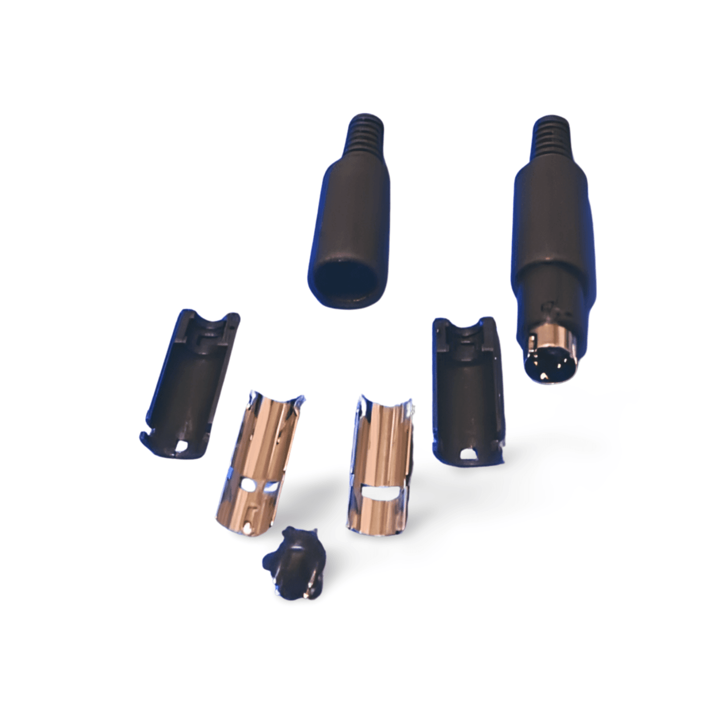 SVHS S Video Connector Mini Din 4 Pin Male black