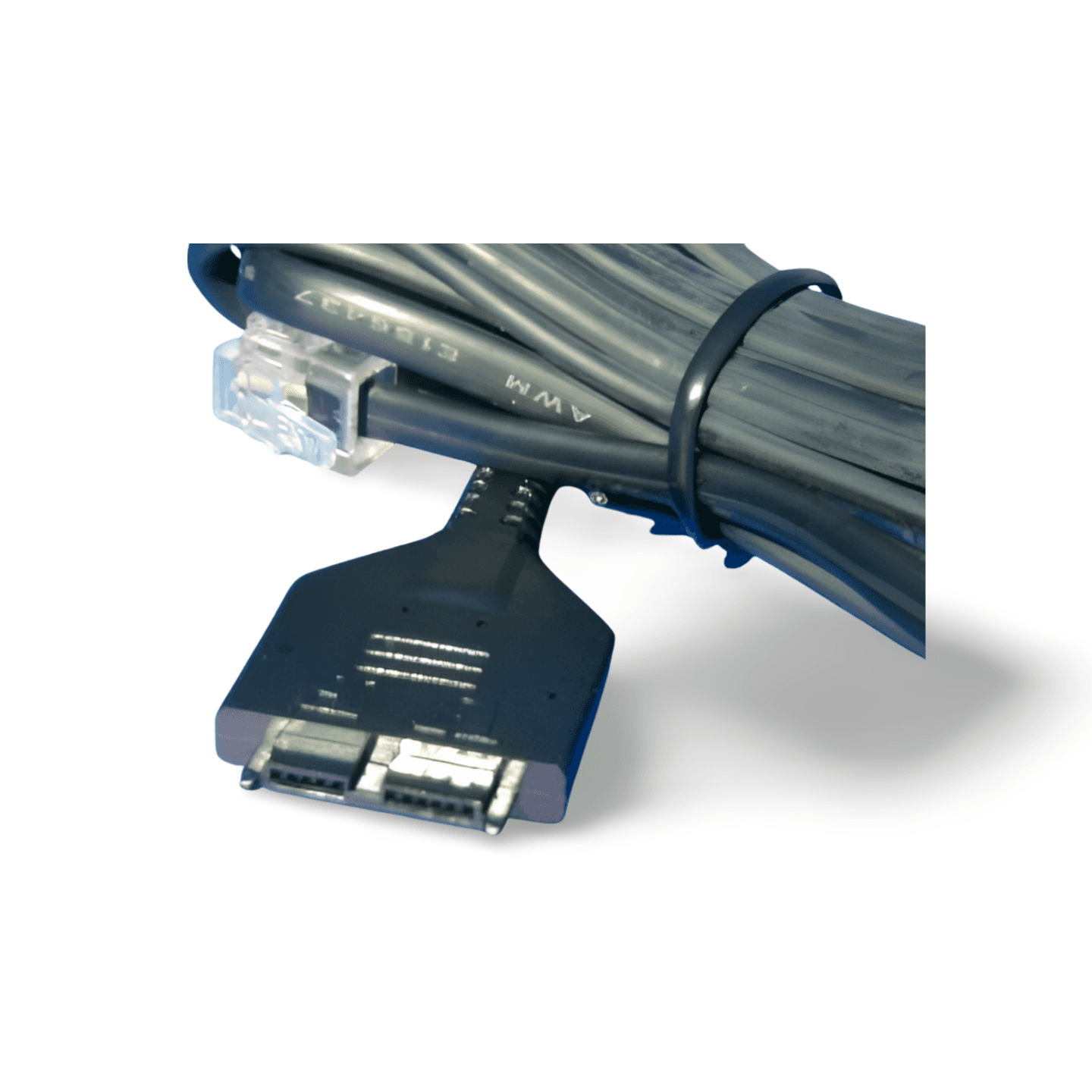 TDK PCMCIA Modem Cable M-07-1 7 Pin - Black