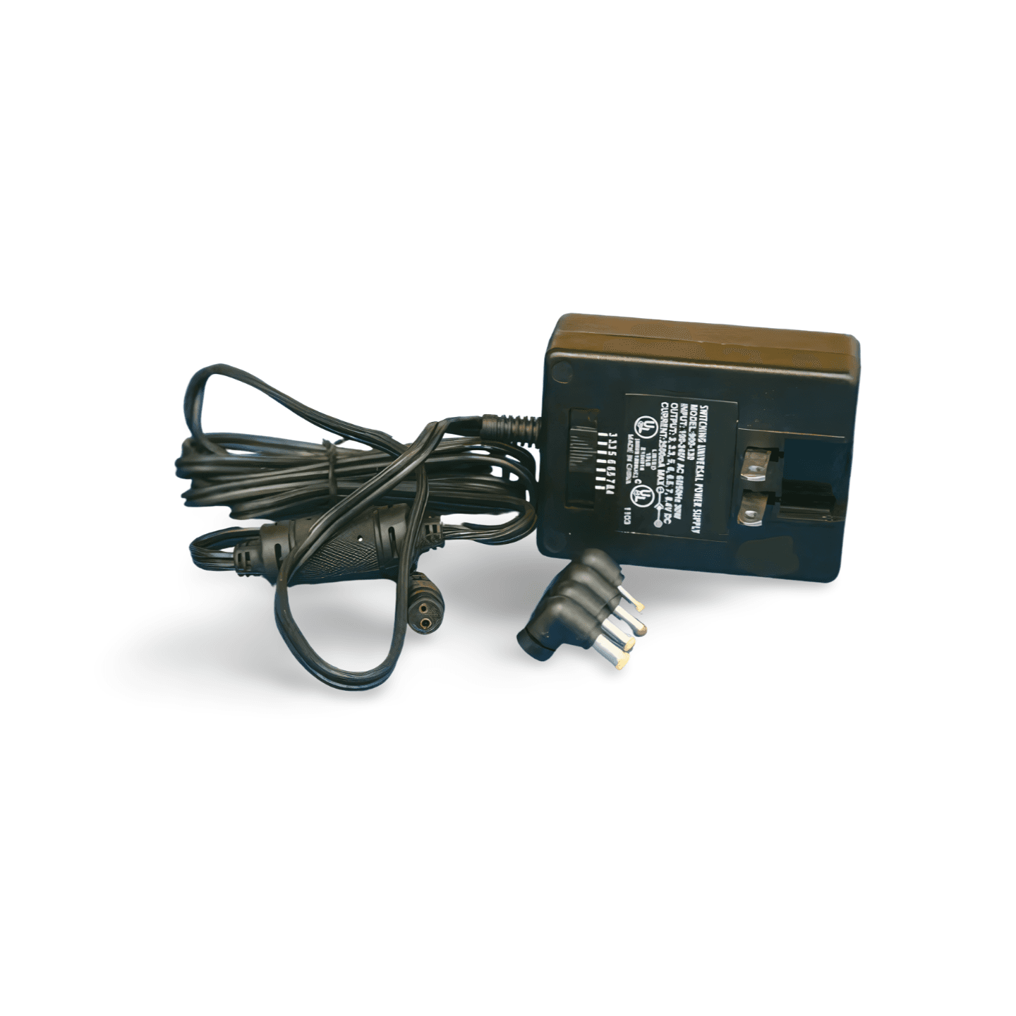Universal Digital Camera Power Supply Adapter black