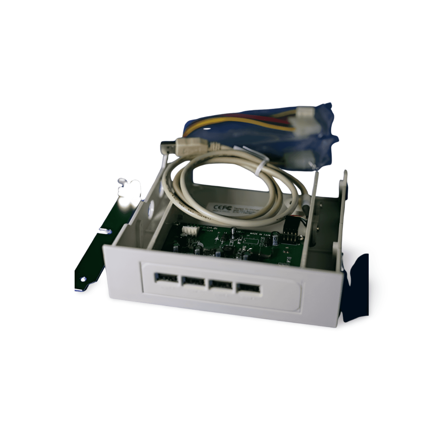 USB 1.1 4 Port Hub 5.25 Drive Bay Front beige