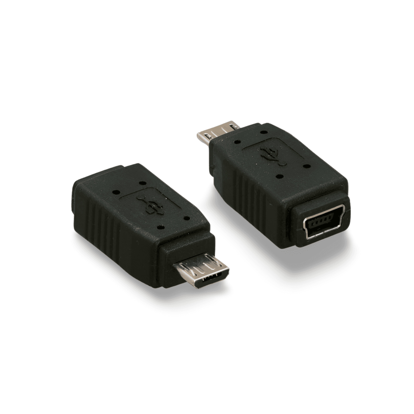 USB Mini B Female to Micro B Male Adapter - Black