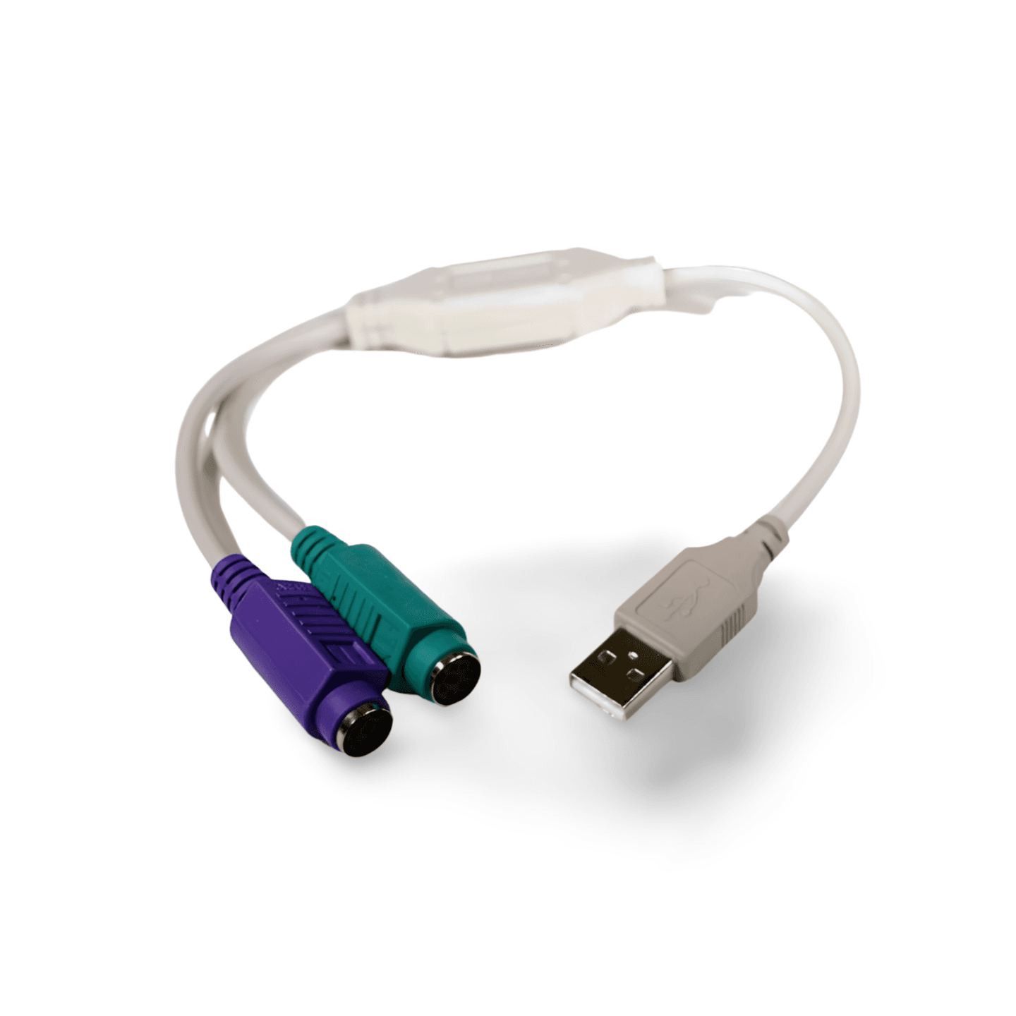 USB to PS2 Keyboard and Mouse beige